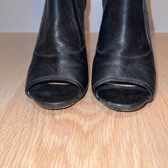 Jimmy Choo London Brenna Black Peep-Toe Bootie 39 - Picture 8 of 10